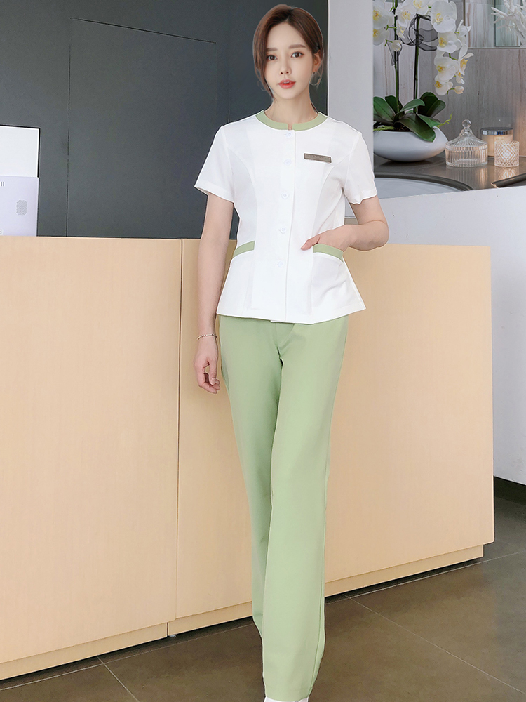 Health Wellness Home Care - Uniforme Estiva per Salone di Bellezza,