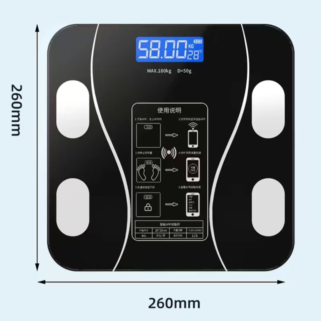 Digital Body Weight Scale - Nuova Bilancia USB per Grasso Corporeo,